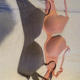 Victoria's Secret Intimates & Sleepwear | 2 Victoria Secret Bras. Will Separate If Desired | Color: Gray/Pink | Size: 36d