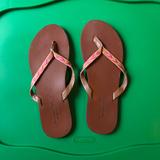 American Eagle Outfitters Shoes | American Eagle Brown And Pink Slippers Sz 9 | Color: Brown/Pink | Size: 9