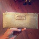 Kate Spade Accessories | Kate Spade Wallet Clutch | Color: Gold | Size: Os