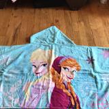 Disney Other | Disney Frozen Hooded Beachbath Towel | Color: Blue/White | Size: Osg