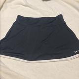 Nike Skirts | Black Nike Border Skirt Size Medium Tennis Golf | Color: Black/White | Size: M