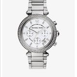 Michael Kors Jewelry | Michael Kors Parker Silver Watch | Color: Silver | Size: Os