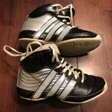 Adidas Shoes | Adidas Boys Basketball Shoes Size 12 | Color: Black/White | Size: 12b
