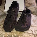 Coach Shoes | Authentic Coach Kelbie Brown Suede Sneaker. New. | Color: Brown | Size: 5.5
