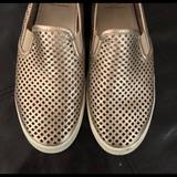 Tory Burch Shoes | Gold Tory Burch Jesse Perforated Flats Size 9.5 | Color: Gold | Size: 9.5