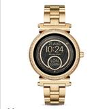 Michael Kors Jewelry | Michael Kors Sofia Pave Gold-Tone Smartwatch | Color: Gold | Size: Os