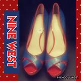 Nine West Shoes | Nine West Pumps | Color: Blue/Red | Size: 8m