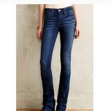 Anthropologie Jeans | Anthro Pilcro Stretchy Dark Wash Slim Bootcut | Color: Blue | Size: 25