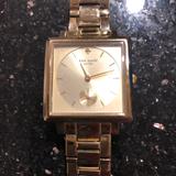 Kate Spade Jewelry | Beautiful Gold Kate Spade Watch. Rare Square Face | Color: Gold | Size: Os
