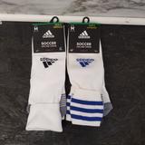 Adidas Underwear & Socks | 2 Adidas Copa Zone Mens Soccer Socks M 5-8.5 | Color: White | Size: M