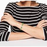 Kate Spade Jewelry | Kate Spade New York Tag Along Cuff | Color: Gold/Green | Size: Os
