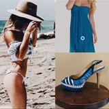 Nine West Shoes | Nine West Oceanic Stiletto | Color: Blue/White | Size: 9 M