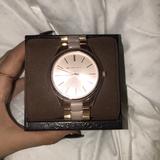 Michael Kors Jewelry | Michael Kors Rose Gold Watch W Pink Accents | Color: Gold/Pink | Size: Os