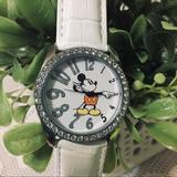 Disney Jewelry | Disney Mickey Mouse Authentic Watch | Color: White | Size: Os
