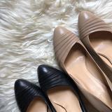 Nine West Shoes | 2 Pairs Of Ninewest Leather Heels W .5 Platforms | Color: Black/Cream | Size: 10