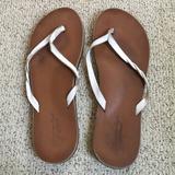 American Eagle Outfitters Shoes | American Eagle Flip Flops | Color: Tan/White | Size: 8.5