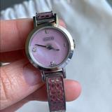 Coach Jewelry | Authentic Coach Signature Pink Watch | Color: Pink/Silver | Size: Os