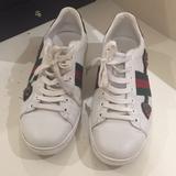 Gucci Shoes | Gucci Shoes Size 39.5 Which Firs Us Size 10 | Color: Red/White | Size: 10