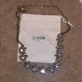 J. Crew Accessories | J Crew Gold With Stones Flower Necklace | Color: Gold | Size: Os
