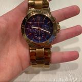 Michael Kors Other | Michael Kors Rose Gold And Navy Watch | Color: Blue/Gold | Size: Os