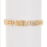 Jessica Simpson Accessories | Jessica Simpson Love Cutout Bracelet Rose Gold | Color: Gold | Size: Os