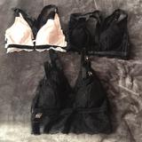 Victoria's Secret Intimates & Sleepwear | 6$60 Victoria Secret Bralettes | Color: Black/White | Size: Xs