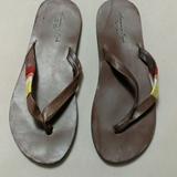 American Eagle Outfitters Shoes | American Eagle Flip Flops | Color: Brown/Red | Size: 10