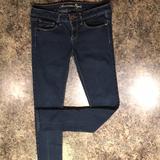 American Eagle Outfitters Jeans | Ae Low-Rise Skinny Stretch Jean-Runs Small | Color: Blue | Size: 6
