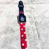 Disney Accessories | 40mm Minnie Mouse Disney Apple Watch Band (Sm) | Color: Black/Red | Size: 40mm Sm