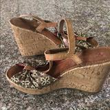 American Eagle Outfitters Shoes | Adorable Cork Wedges | Color: Brown/Tan | Size: 7