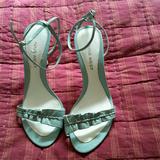 Nine West Shoes | Ankle Strap Aqua Sandals | Color: Blue | Size: 6