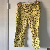 Anthropologie Pants & Jumpsuits | Anthropologie Cartonnier Capri Size 4 Floral | Color: Red/Yellow | Size: 4