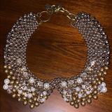 Anthropologie Jewelry | Anthropologie Bib Collar Necklace | Color: Gold/Silver | Size: Os