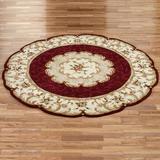 Evaline Round Rug, 7'6" Round, Hunter Green