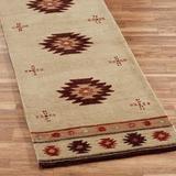 Southwest Diamond Rug Runner, 2'6" x 8', Tan