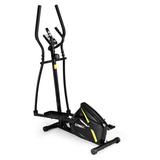 Costway Adjustable Magnetic Elliptical Fitness Trainer with LCD Monitor and Phone Holder