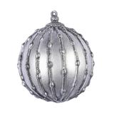 Vickerman 621370 - 5" Gunmetal Antique Glitter Ball Christmas Tree Ornament (3 pack) (MC193884)