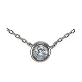 Designs by FMC Women's Necklaces silver - Cubic Zirconia & Sterling Silver Choker Necklace