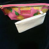 Lilly Pulitzer Bath & Body | 2#Lilly Pulitzer And Loft Leather Pouches | Color: Pink/White | Size: Os