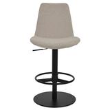 sohoConcept Eiffel Swivel Adjustable Height Bar Stool Upholstered/Metal in Orange, Size 19.5 W x 23.0 D in | Wayfair DC1025-51