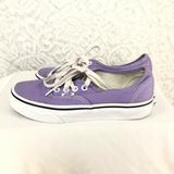 Vans Shoes | B51 Womens Purple Vans Canvas Sneakers Shoes 5.5 | Color: Purple/White | Size: 5.5