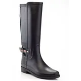 Henry Ferrera England Women's Water-Resistant Rain boots, Size: 9, Black