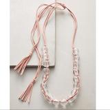 Anthropologie Jewelry | Anthropologie Beaded Lucite Necklace | Color: Pink | Size: Os