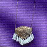 Anthropologie Jewelry | Anthropologie Necklace | Color: Cream/Green | Size: Os