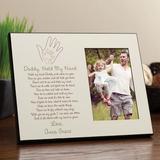 CPS Daddy Hold My Hand Personalized Picture Frame Wood in Brown, Size 8.0 H x 10.0 W x 1.0 D in | Wayfair 59440
