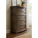 Hooker Furniture Hill Country Gillespie 5 Drawer Chest Wood in Black/Brown, Size 60.0 H x 44.0 W x 20.0 D in | Wayfair 5960-90010-MULTI