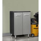 WFX Utility™ 36" H x 23.5" W x 21" D Storage Cabinet Manufactured Wood in Black/Brown/Gray, Size 36.0 H x 23.5 W x 21.0 D in | Wayfair