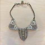 Anthropologie Jewelry | Anthropologie Pearl Points Bib Necklace | Color: Gold/Silver | Size: Os