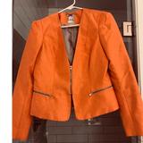 Anthropologie Jackets & Coats | Anthropologie Yoana Baraschi Orange Blazer | Color: Orange | Size: 8