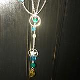 American Eagle Outfitters Jewelry | Bogovintage & Rare Aeo Original Necklace | Color: Blue/Silver | Size: Os
